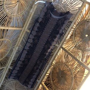 Multi pattern fitted dress